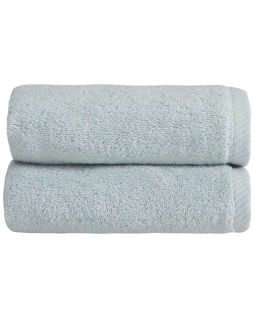 Opulence Hand Towel Set of 2 - Blue, Turkish Cotton image