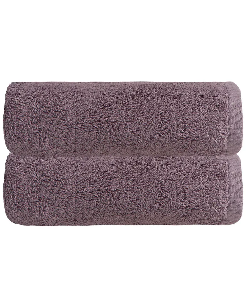 Opulence Hand Towel Set of 2 - Purple, Turkish Cotton