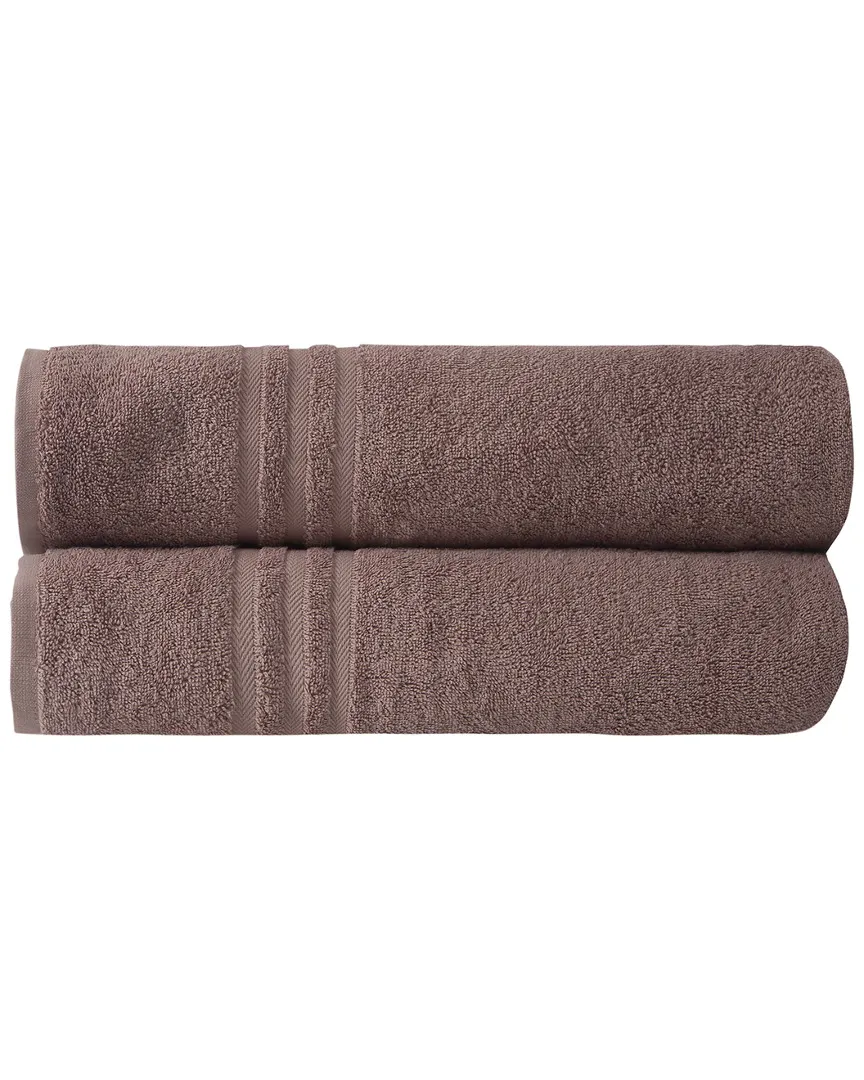 Sienna Bath Sheets Set of 2 - Latte, Turkish Cotton