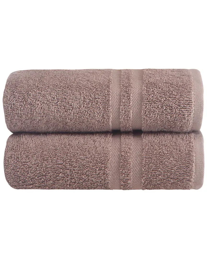 Sienna Hand Towels Set of 2 - Beige, Turkish Cotton image