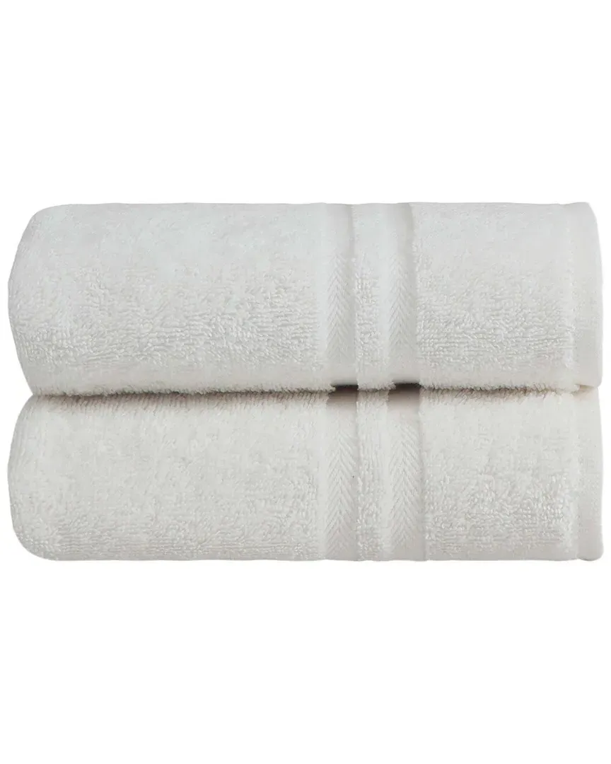 Sienna Hand Towels Set of 2 - Cream, Turkish Cotton