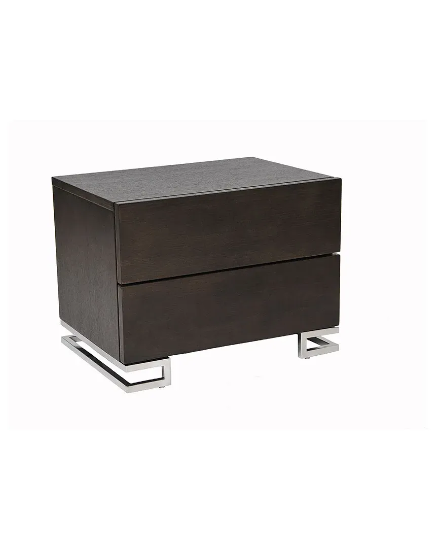 Harper Night Stand - Brown, Wood Veneer image