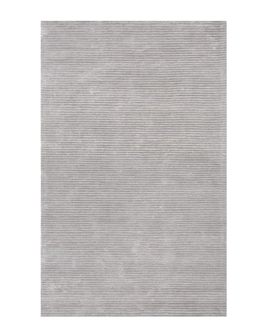 Edgy Rug - Silver, Bamboo Silk & Wool image