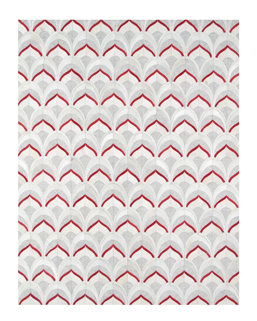 Galaxy Hand-Loomed Rug - Silver, Cowhide image