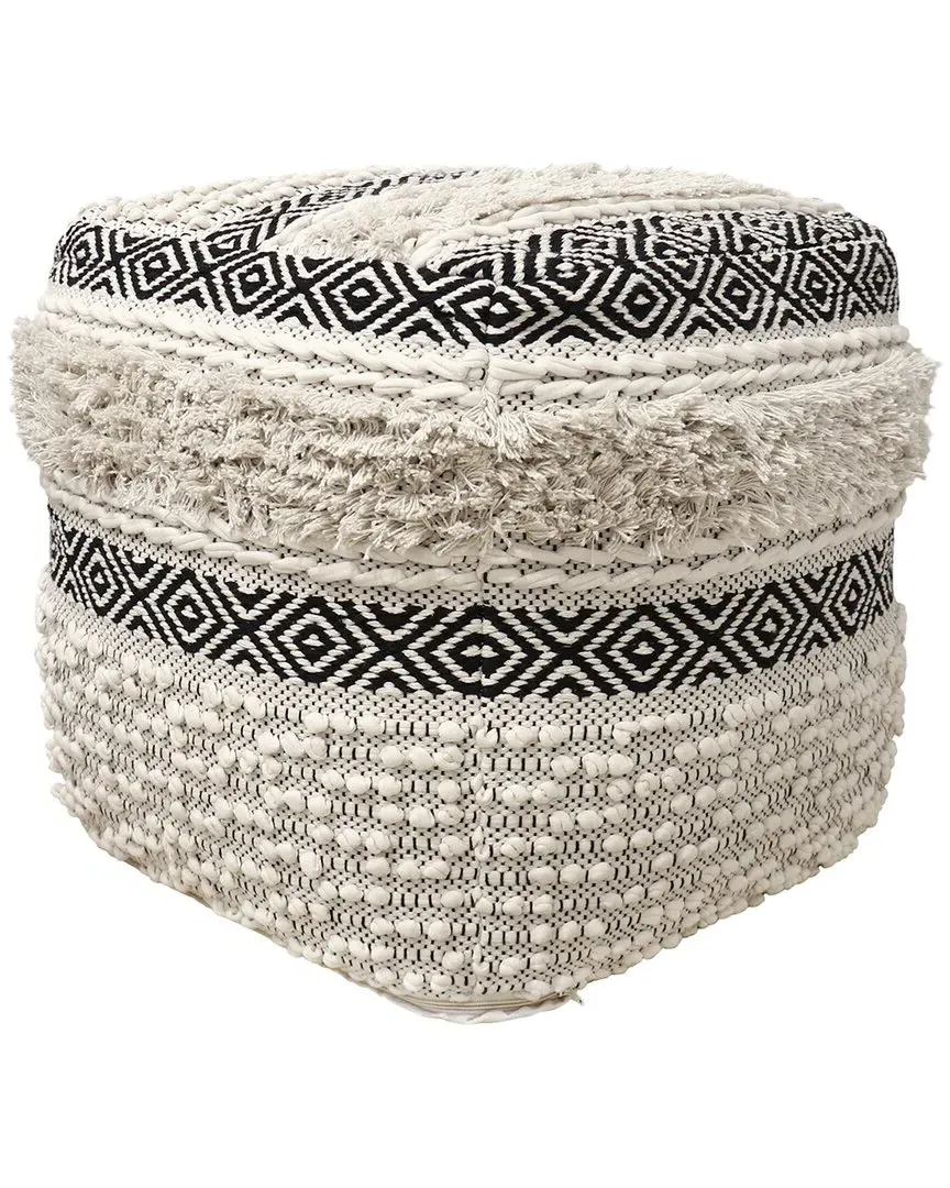 Grandcanyon Cotton Pouf - Ivory