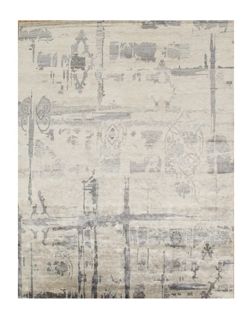 Hand-Knotted Rug - Ivory, Bamboo Silk