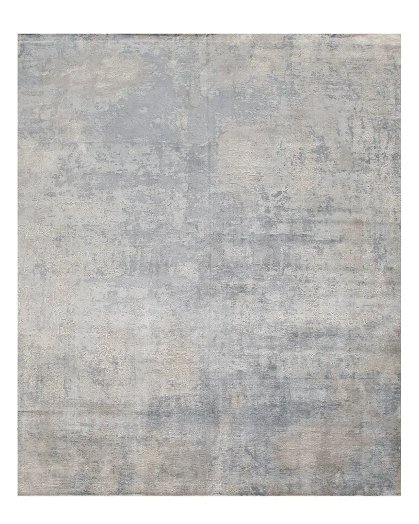 Hand-Loomed Rug - Silver, Bamboo Silk image