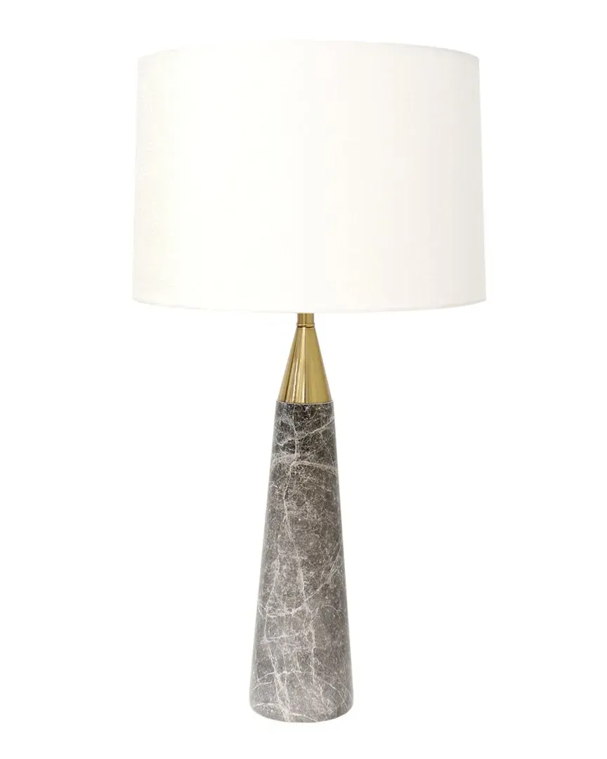 Radiance Table Lamp - White, Marble