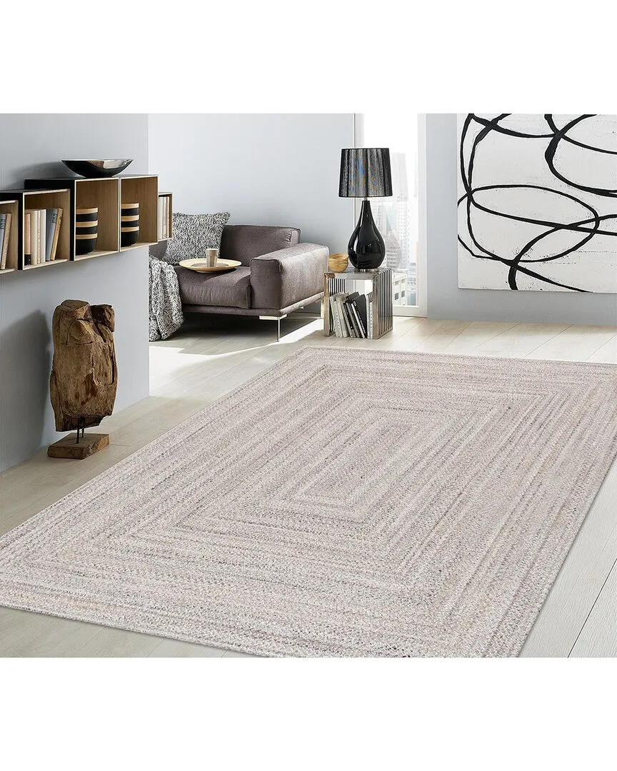 Sagres Hand Braided Indoor/Outdoor Area Rug - Grey