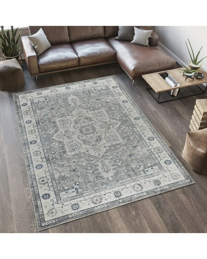 Turkish Heritage Oriental Area Rug - Grey image