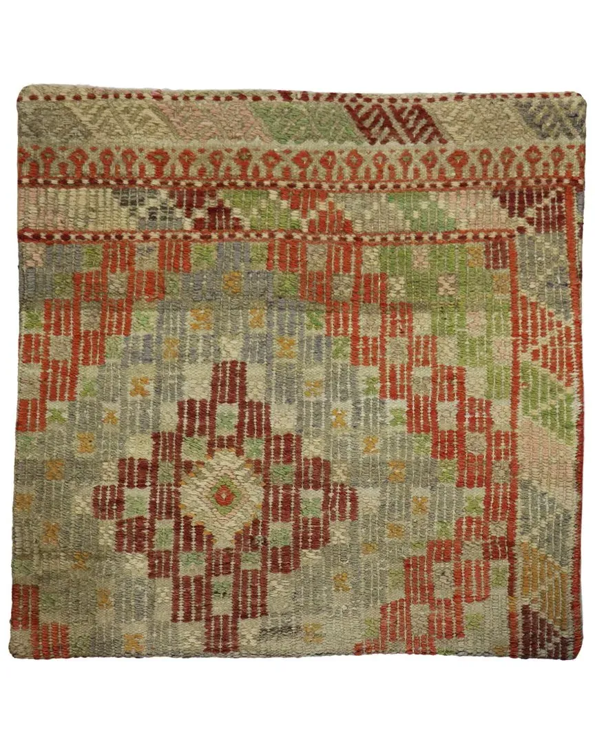 Turkish Kilim Pillow Case - Multicolor, Wool