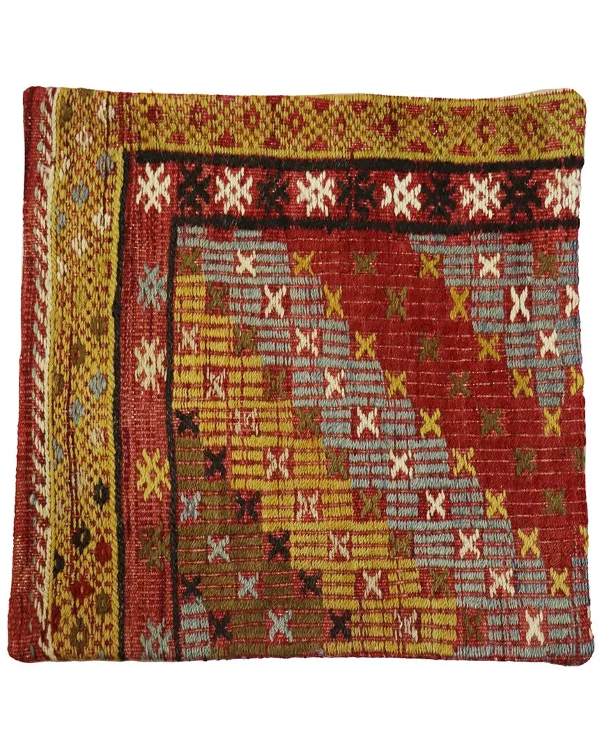 Turkish Kilim Pillow Case - Multicolor, Wool