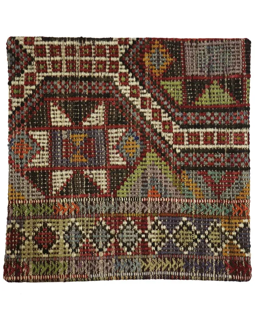 Turkish Kilim Pillow Case - Multicolor, Wool