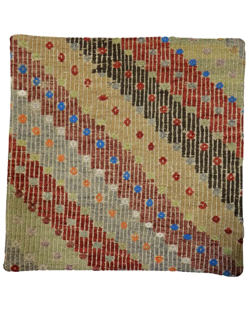 Turkish Kilim Pillow Case - Multicolor, Wool