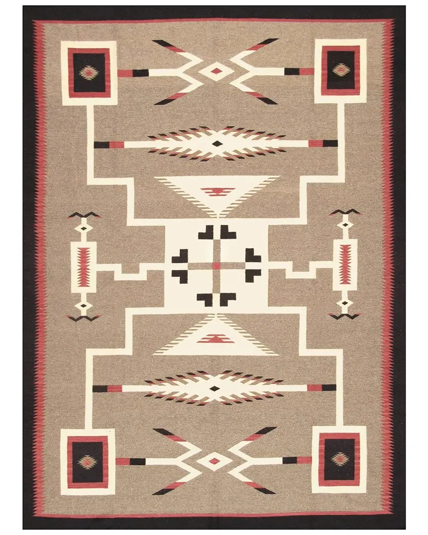 Tuscany Geometric Wool Area Rug - Mocha image