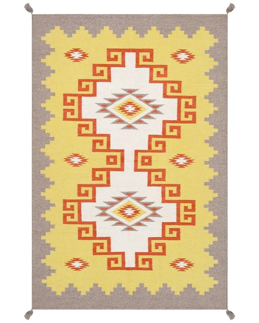 Tuscany Reversible Wool Area Rug - Yellow