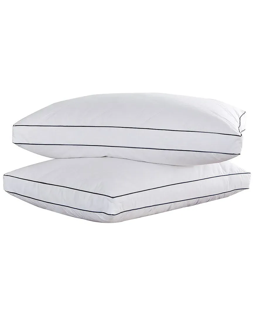 Feather & Down Blend Gusset 2pc Pillow Set - White