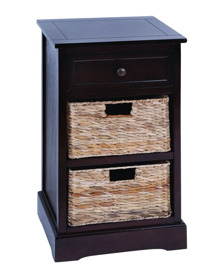 2-Basket Cabinet - Brown, Wood image