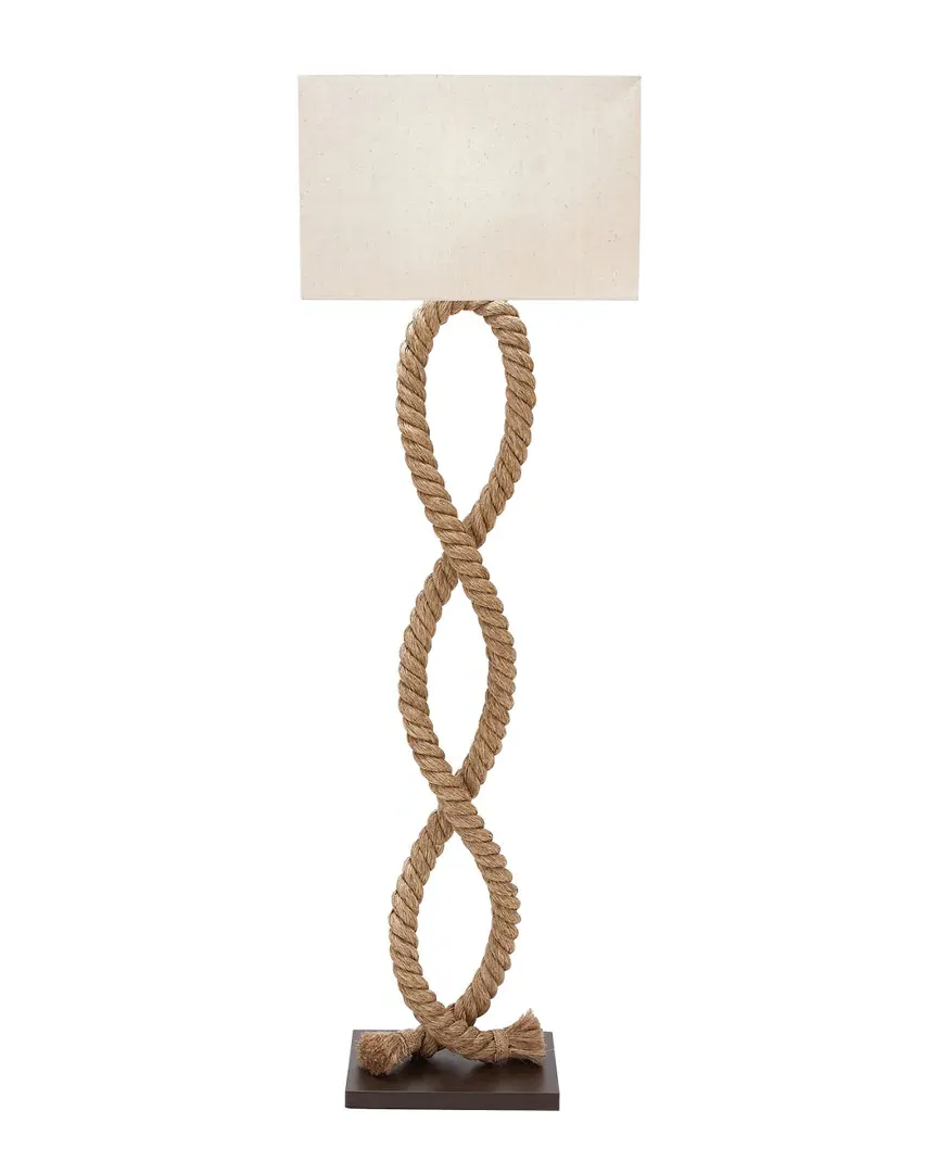 63in Coastal Floor Lamp - Textured Rope image