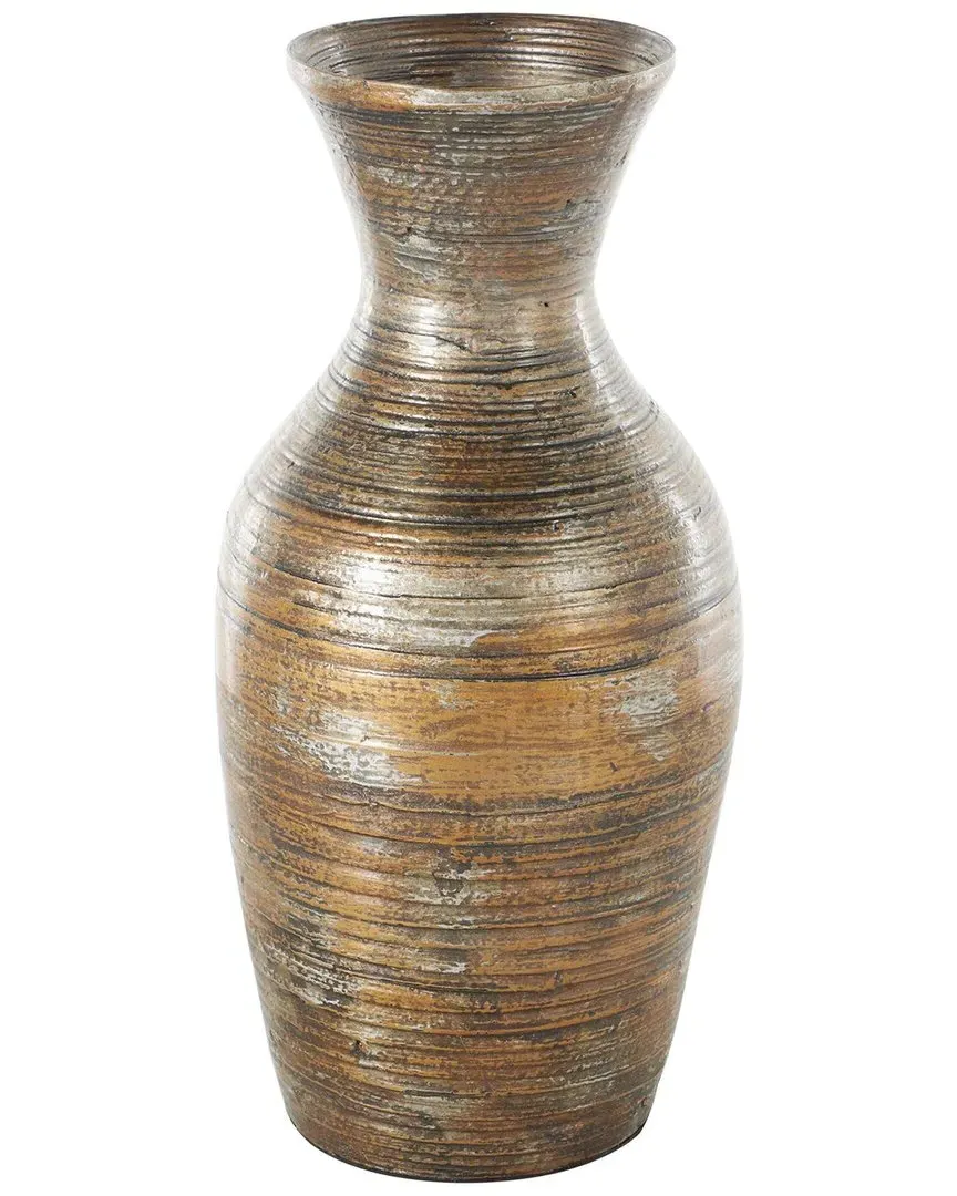 Bamboo Wood Vase - Brown image