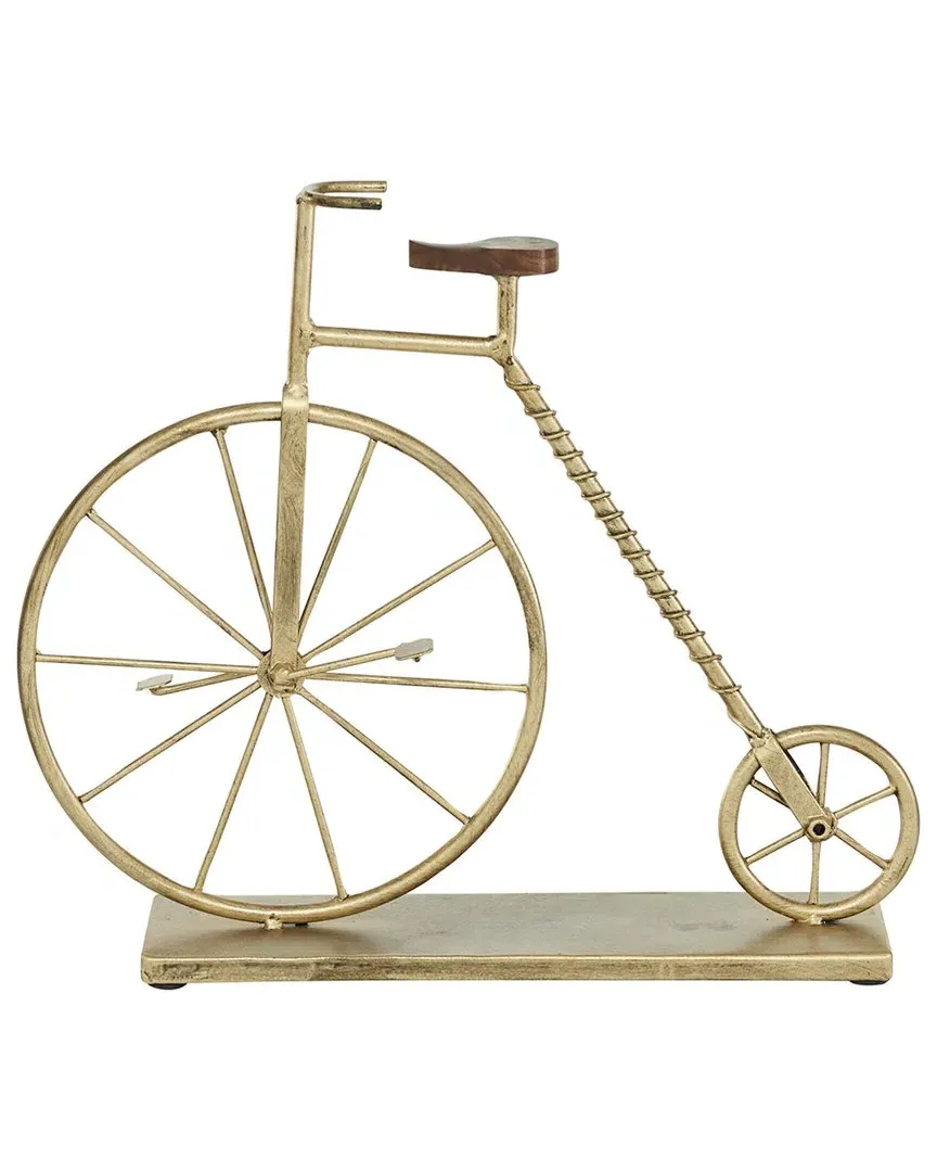 Bicycle Sculpture - Gold, Iron image