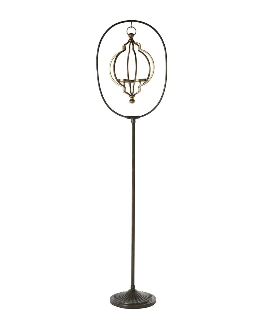 Black Metal Candle Holder Lantern image