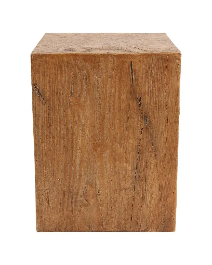 Block Outdoor Accent Table - Brown, Magnesium Oxide image