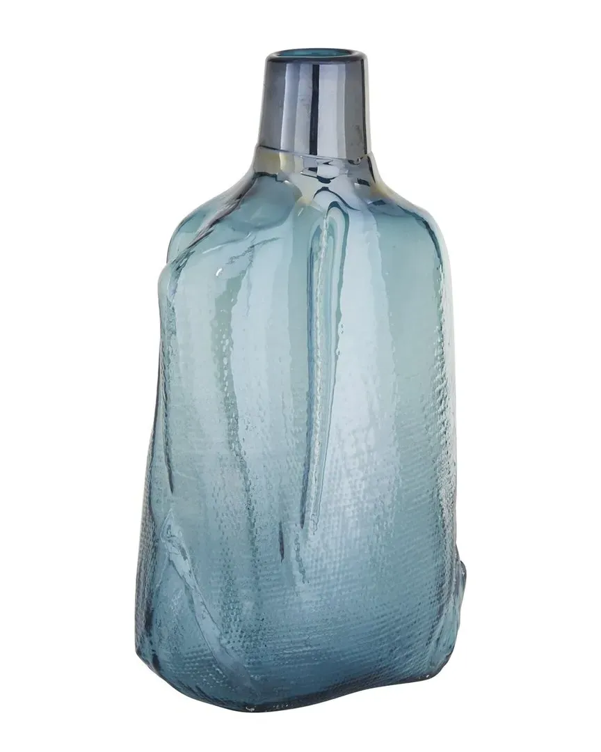 Blue Glass Vase - Blue