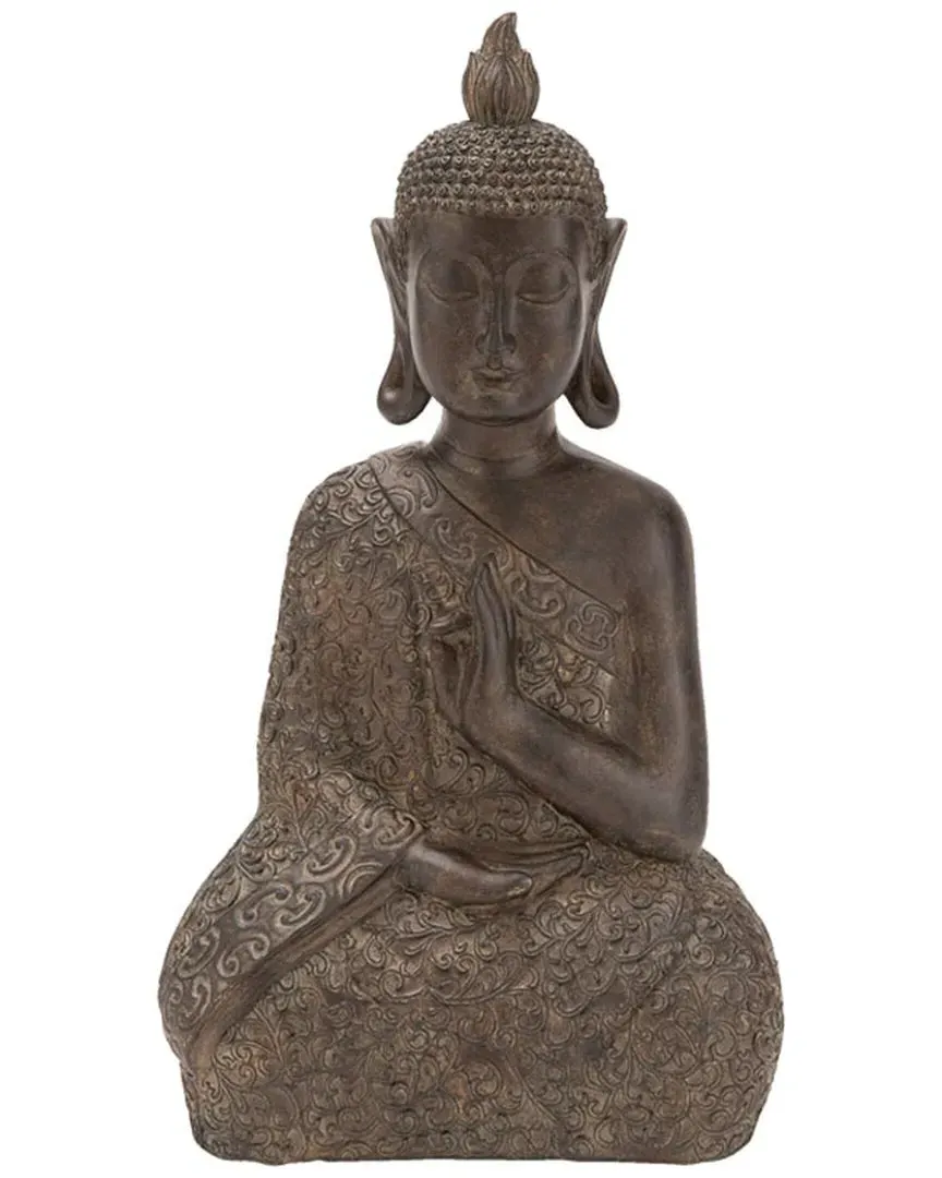 Buddha Sculpture Decor - Brown, Polystone image