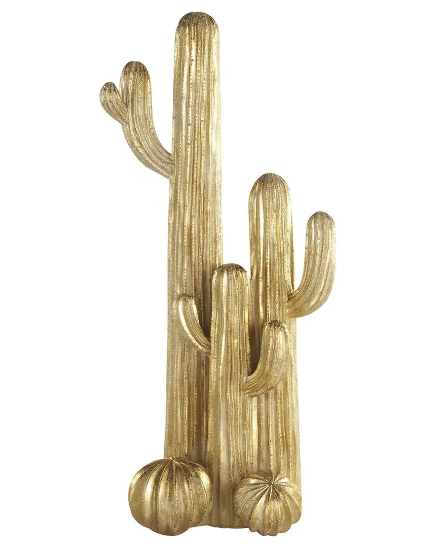 Cactus Resin Layered Decorative Sculpture - Gold image