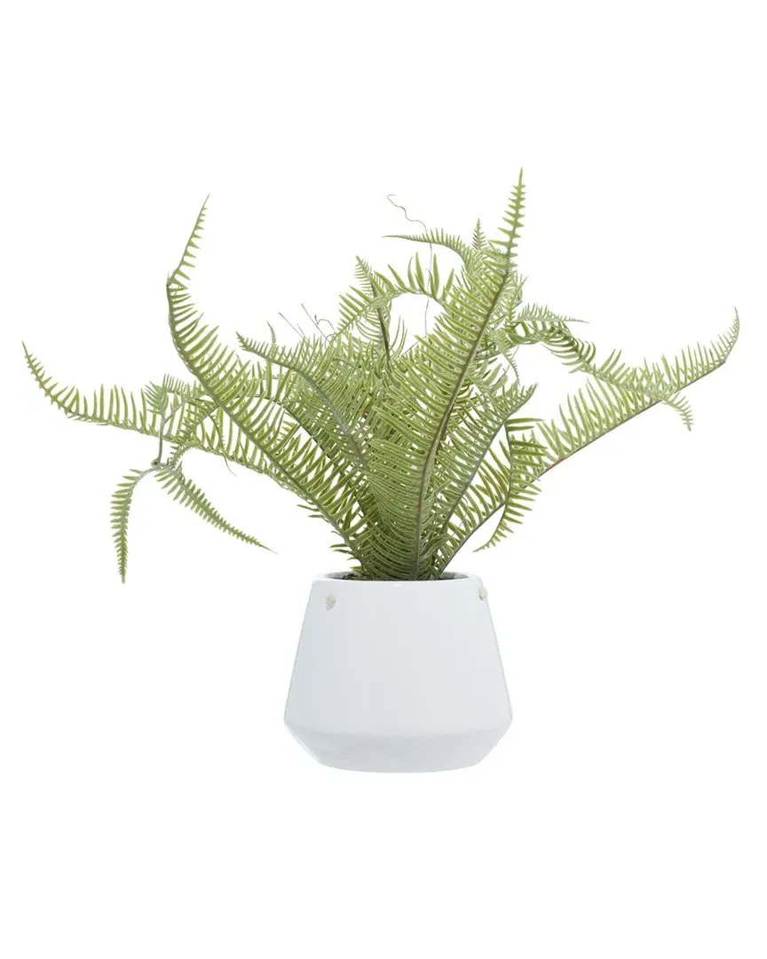 Ceramic Artificial Foliage - White