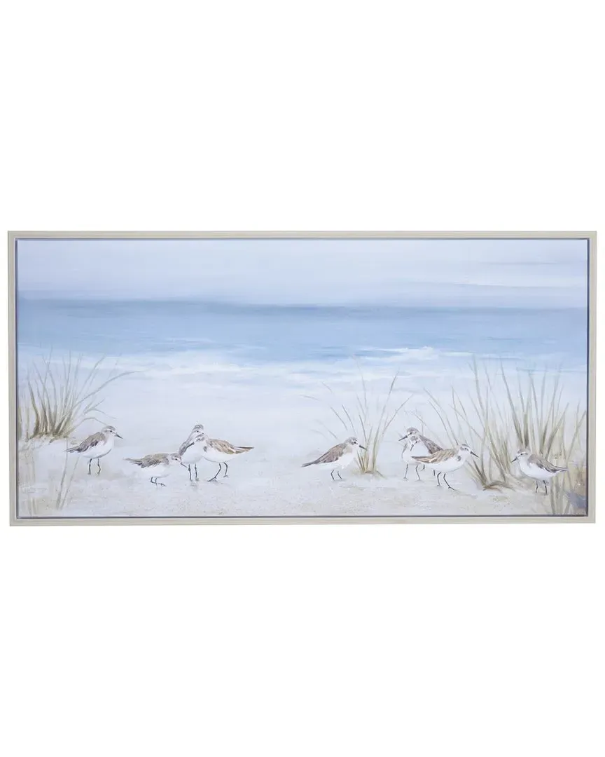 Coastal Framed Wall Art - Blue, Polystone