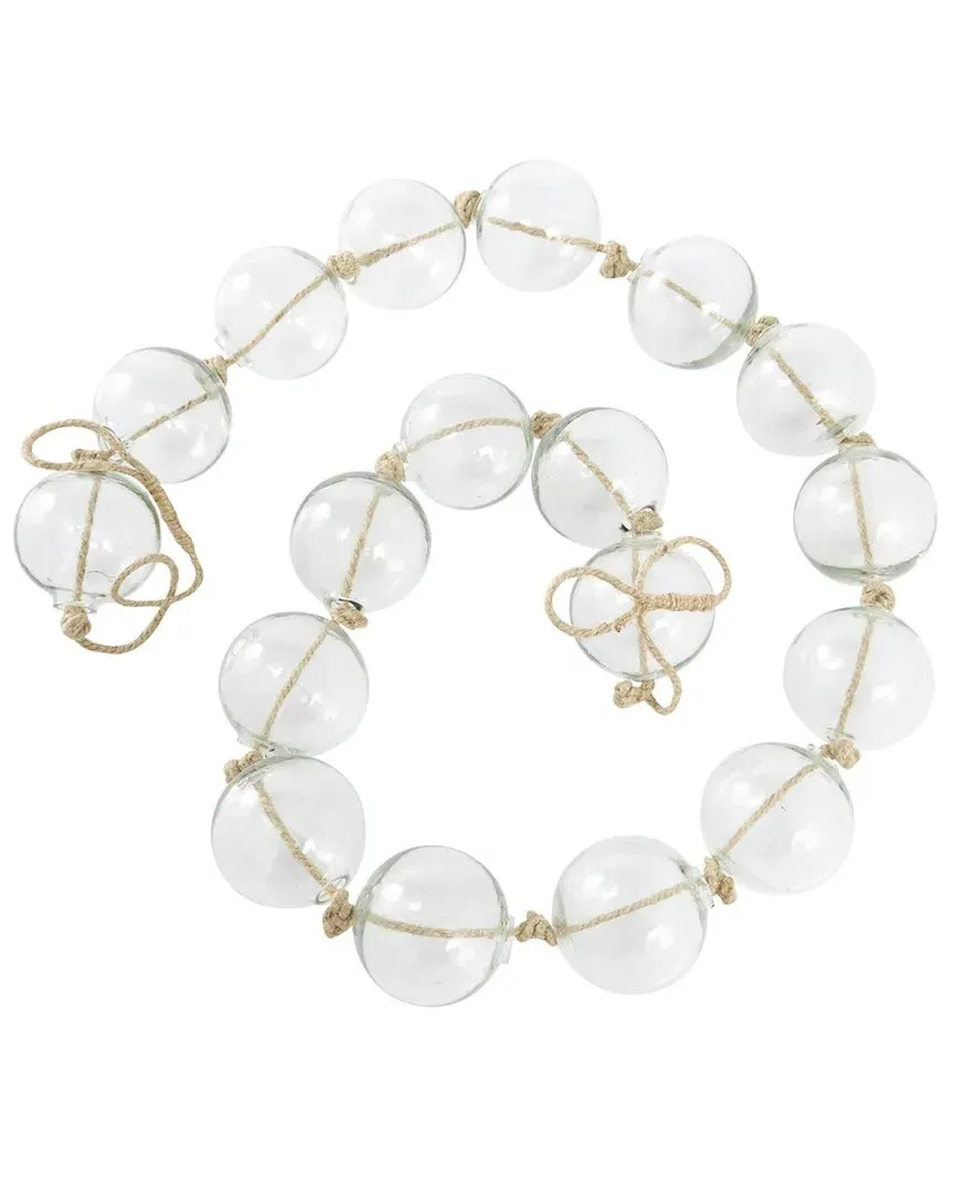 Coastal Glass Garland with Tassel - Clear image