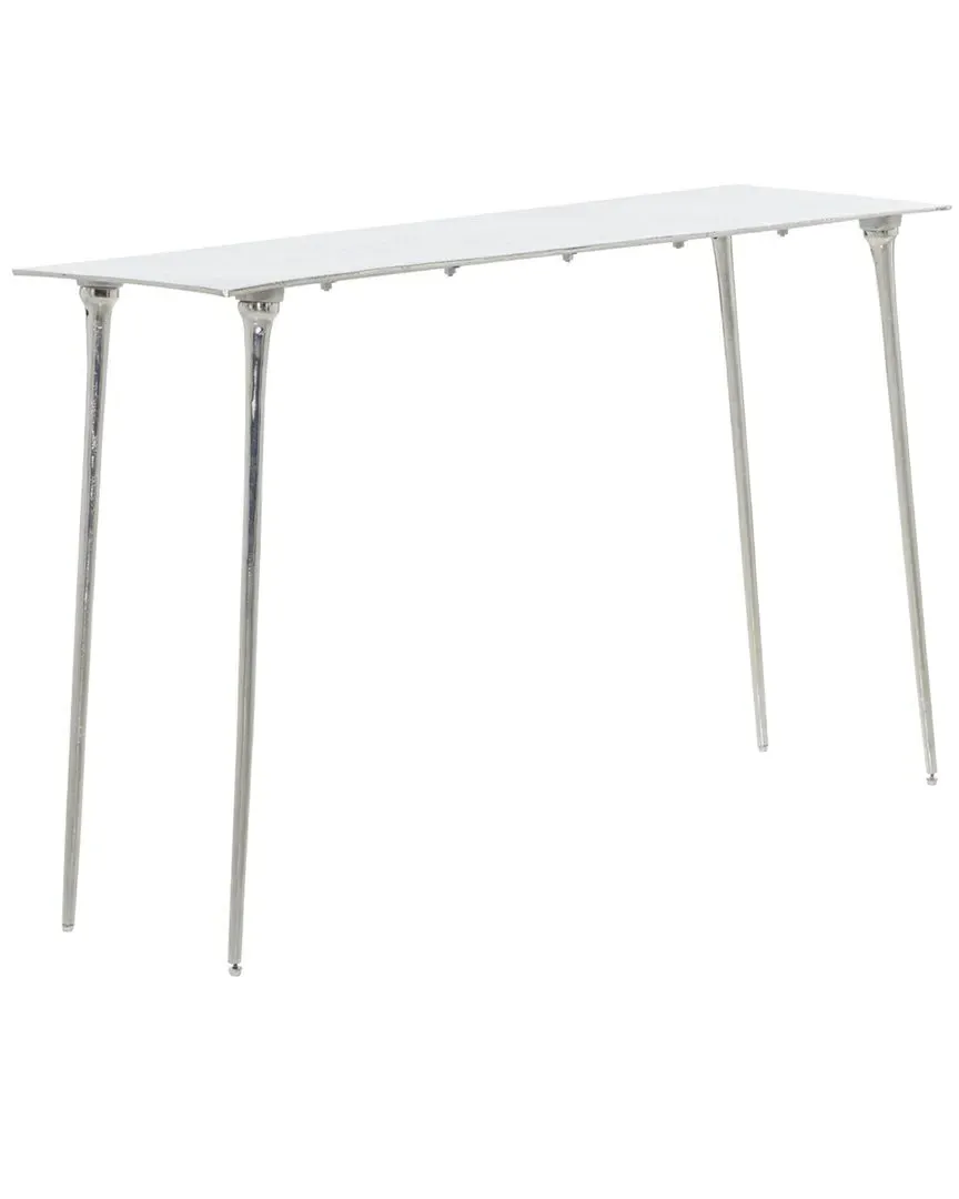 Console Table - Silver, Aluminum