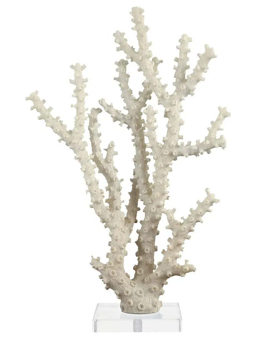 Coral Sculpture - Cream, Polystone