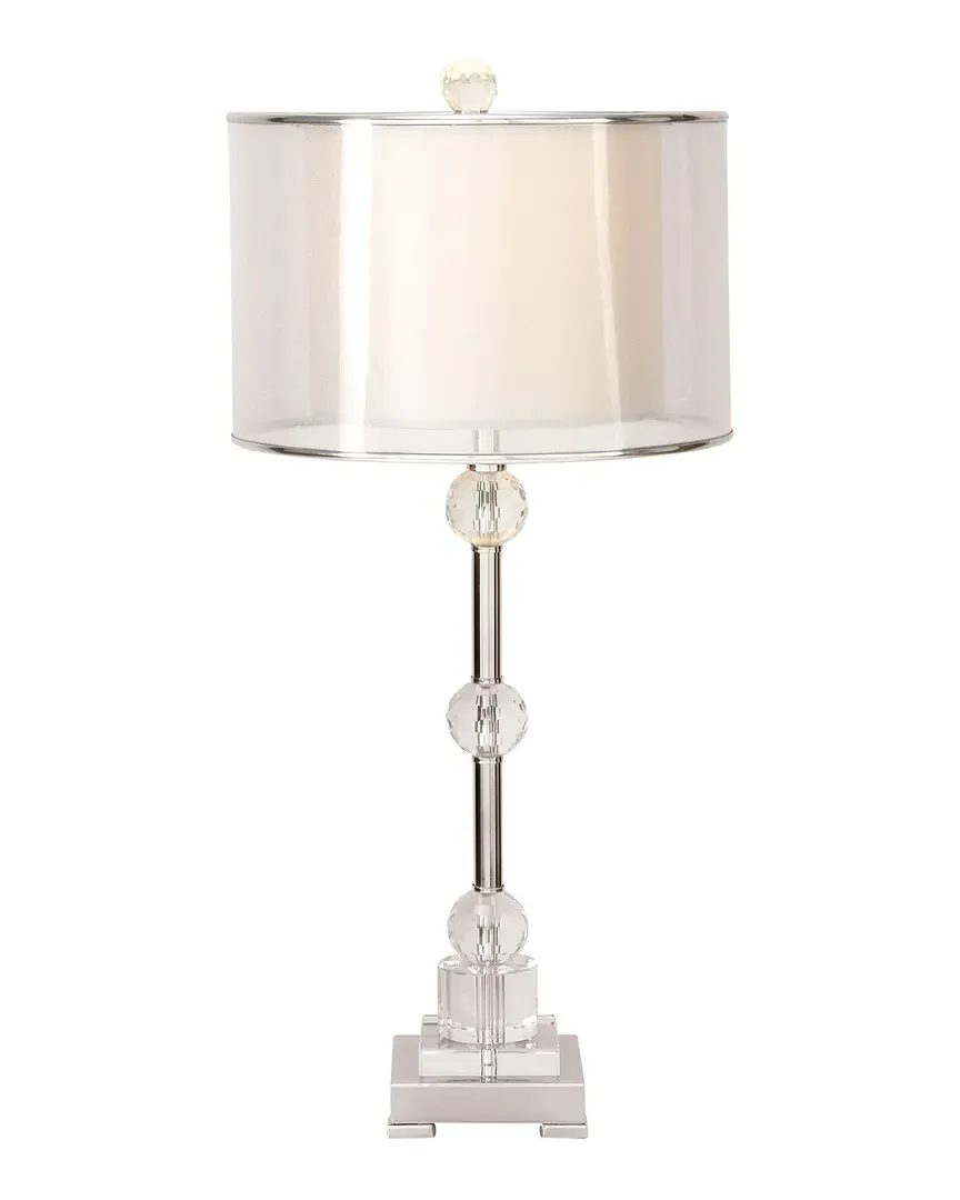 Crystal Table Lamp - White image