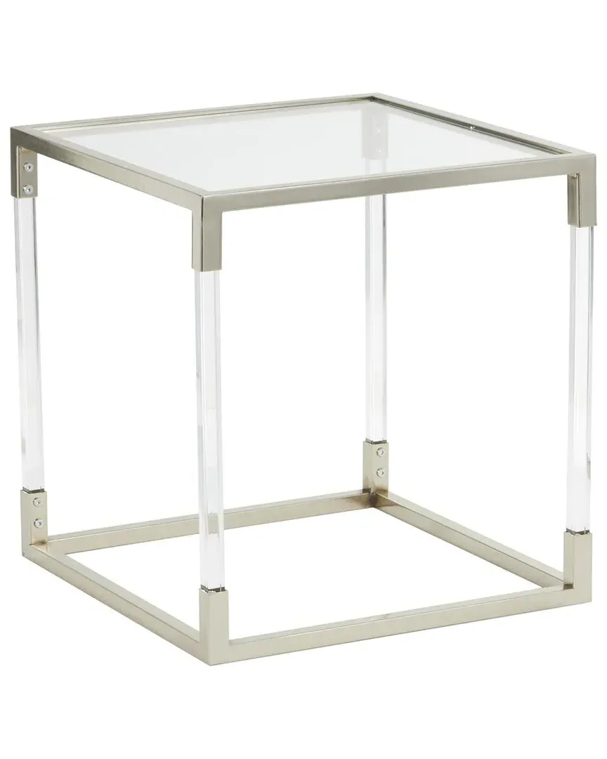 Cube Shaped Accent Table - Clear, Acrylic image