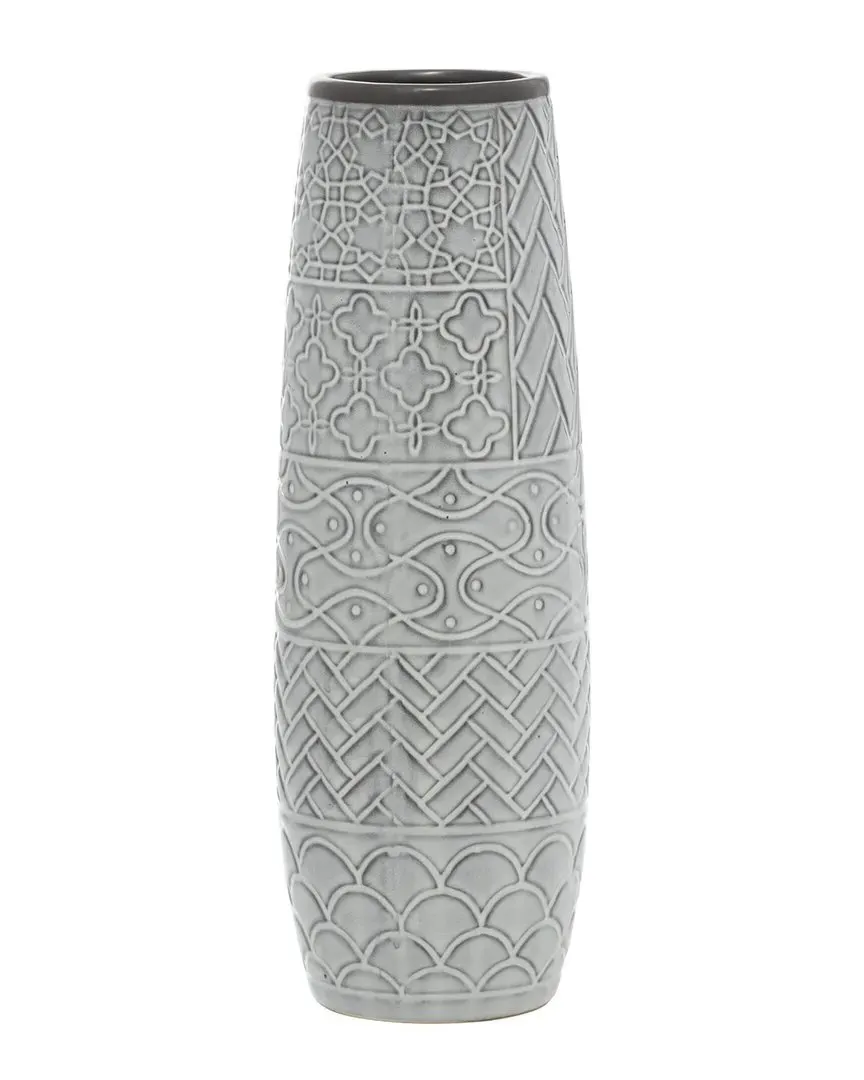 Cylinder Ceramic Vase - Gray, Stoneware image