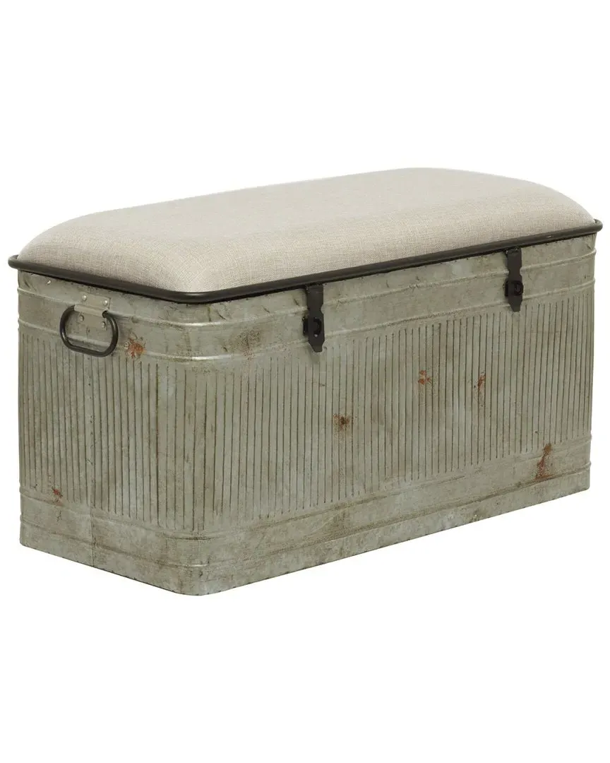 Farmhouse Bench - Grey Metal image