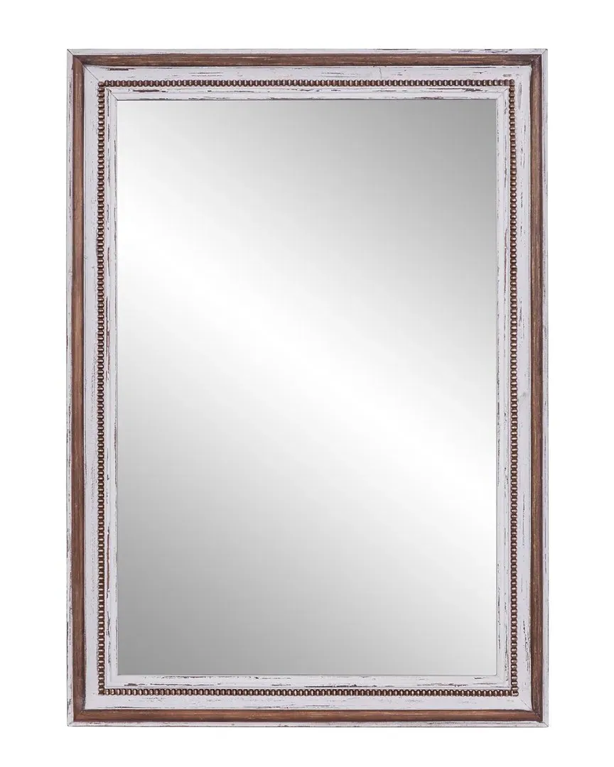 Farmhouse Rectangle Wall Mirror - Brown, Wood image