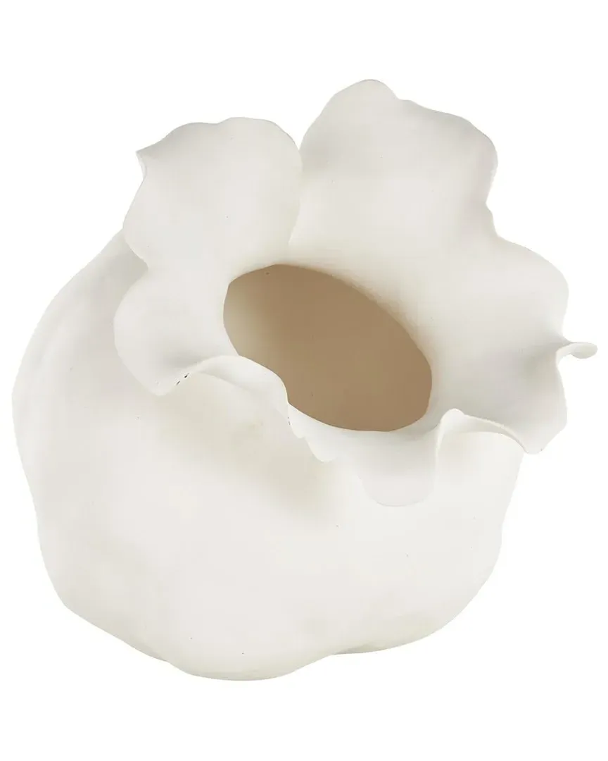 Floral Ceramic Abstract Decorative Vase - Cream image