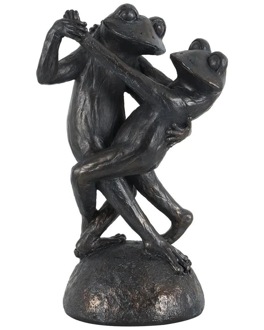 Frog Dancing Decorative Sculpture - Bronze, Resin