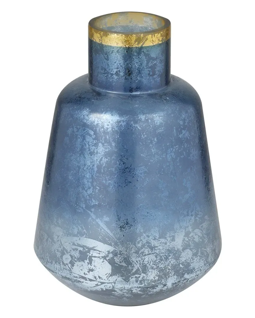 Glass Coastal Vase - Blue image