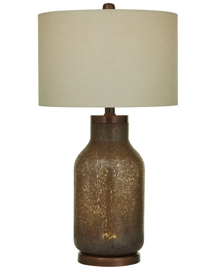 Glass Table Lamp - Brown
