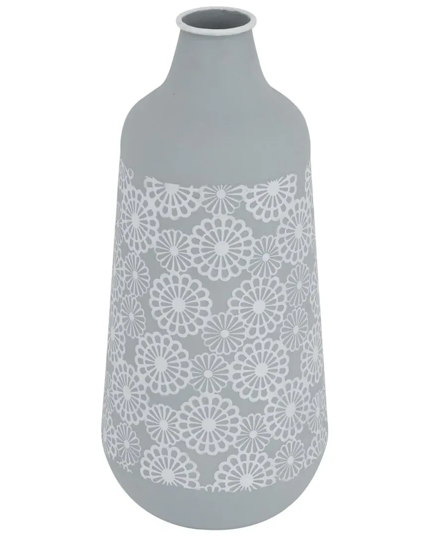 Grey French Country Vase - Grey, Iron