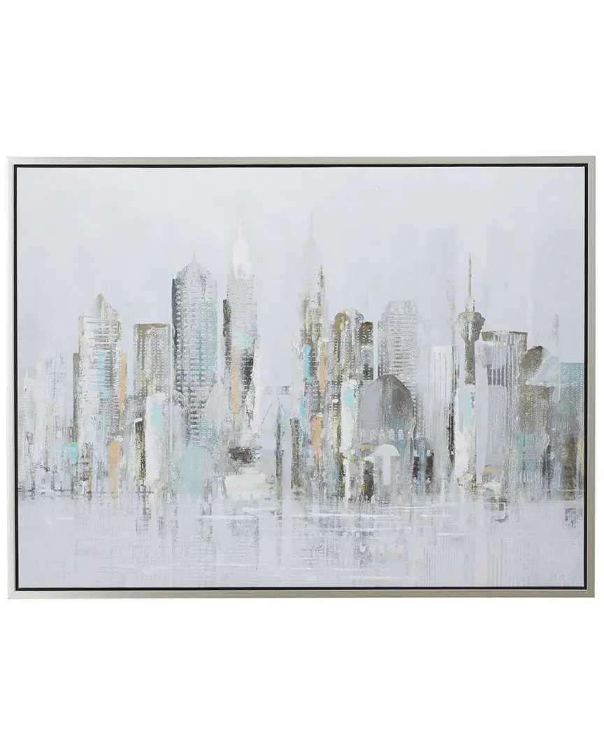 Grey Polystone Framed Wall Art