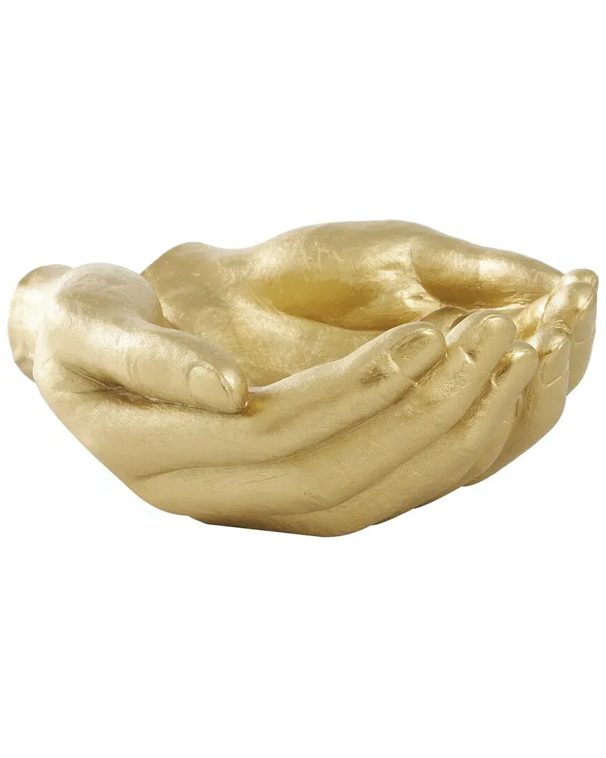 Hands Open Sculpture - Gold, Polystone image