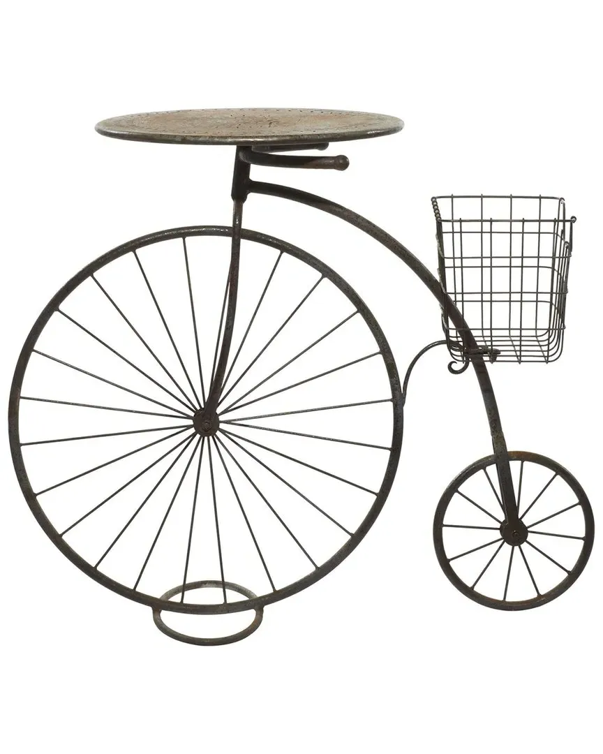 High Wheeler Bicycle Plant Stand - Brown, Metal image