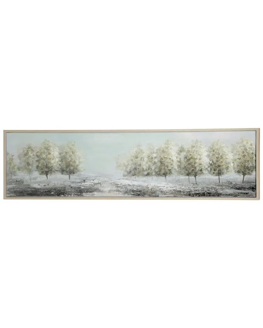 Large Trees Framed Wall Art - Green