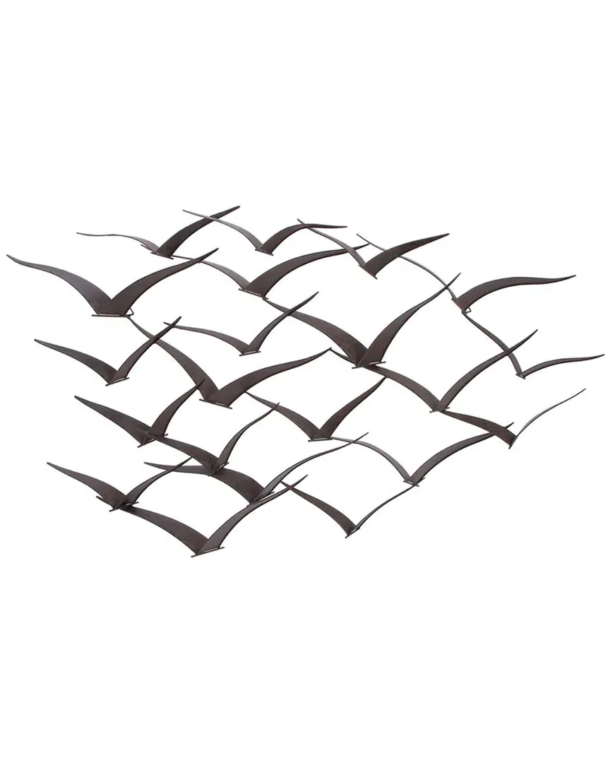 Metal Birds Wall Decor - Black